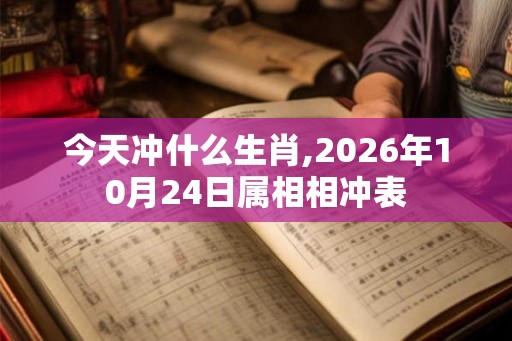 今天冲什么生肖,2026年10月24日属相相冲表