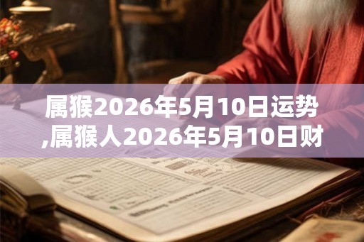属猴2026年5月10日运势,属猴人2026年5月10日财运,生肖猴2026年5月10日运势 属猴2026年5月10日运势,属猴人2026年5月10日财运,生肖猴2026年5月10日运势