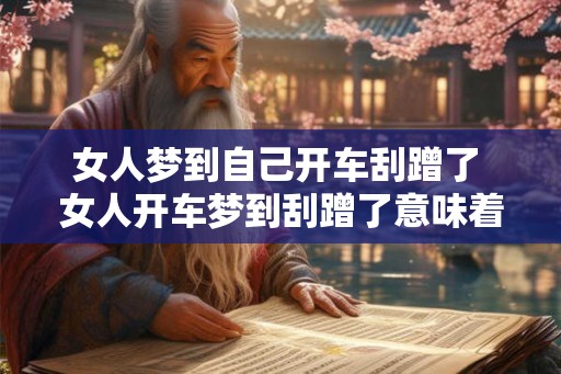 女人梦到自己开车刮蹭了 女人开车梦到刮蹭了意味着什么