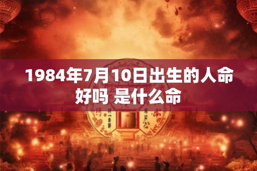1984年7月10日出生的人命好吗 是什么命