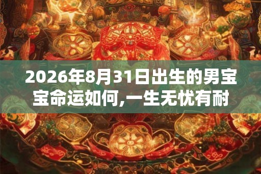 2026年8月31日出生的男宝宝命运如何,一生无忧有耐力