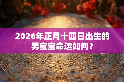 2026年正月十四日出生的男宝宝命运如何？