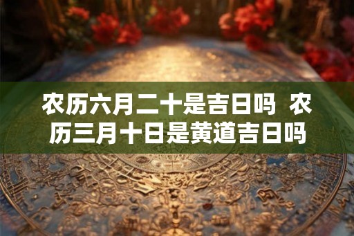 农历六月二十是吉日吗  农历三月十日是黄道吉日吗