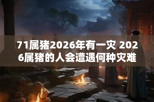 71属猪2026年有一灾 2026属猪的人会遭遇何种灾难