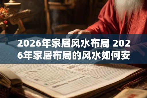 2026年家居风水布局 2026年家居布局的风水如何安排