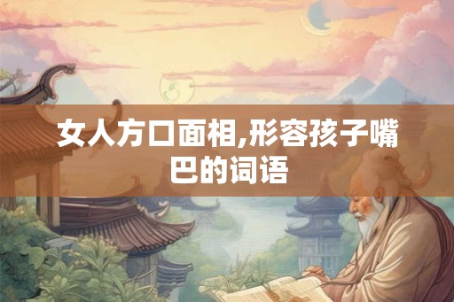 女人方口面相,形容孩子嘴巴的词语