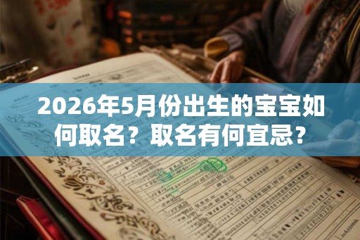2026年5月份出生的宝宝如何取名？取名有何宜忌？