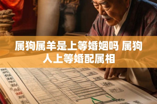 属狗属羊是上等婚姻吗 属狗人上等婚配属相