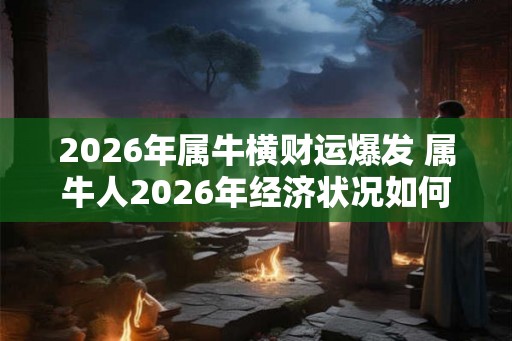 2026年属牛横财运爆发 属牛人2026年经济状况如何