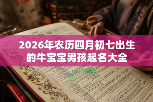 2026年农历四月初七出生的牛宝宝男孩起名大全