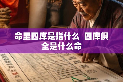 命里四库是指什么  四库俱全是什么命