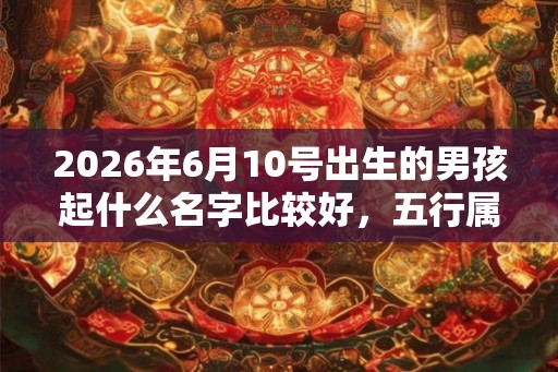 2026年6月10号出生的男孩起什么名字比较好,五行属什么 2026年6月10号出生的男孩起什么名字比较好,五行属什么