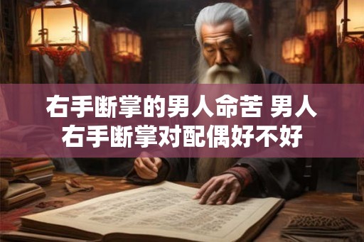 右手断掌的男人命苦 男人右手断掌对配偶好不好