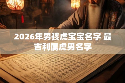 2026年男孩虎宝宝名字 最吉利属虎男名字