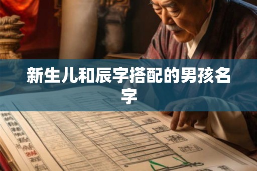 新生儿和辰字搭配的男孩名字