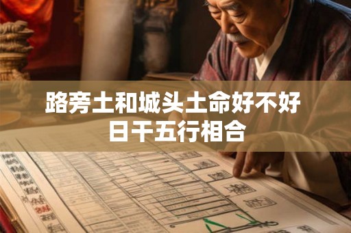 路旁土和城头土命好不好 日干五行相合