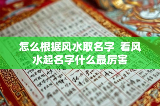 怎么根据风水取名字  看风水起名字什么最厉害