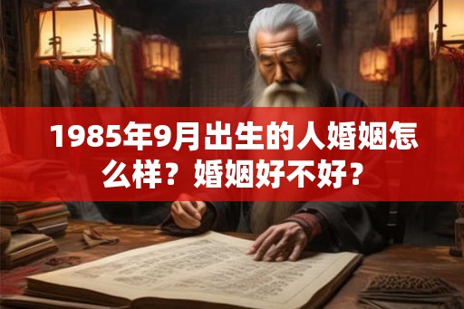 1985年9月出生的人婚姻怎么样？婚姻好不好？
