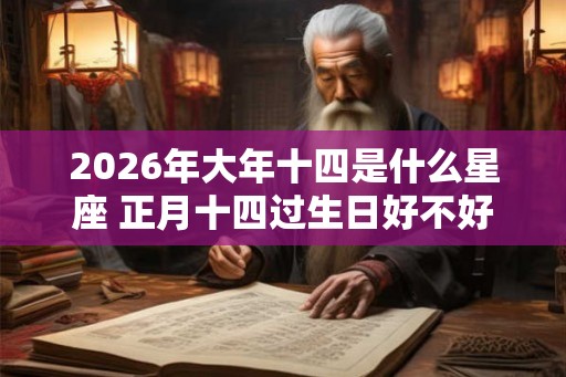 2026年大年十四是什么星座 正月十四过生日好不好