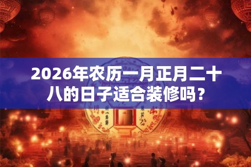 2026年农历一月正月二十八的日子适合装修吗? 2026年农历一月正月二十八的日子适合装修吗?
