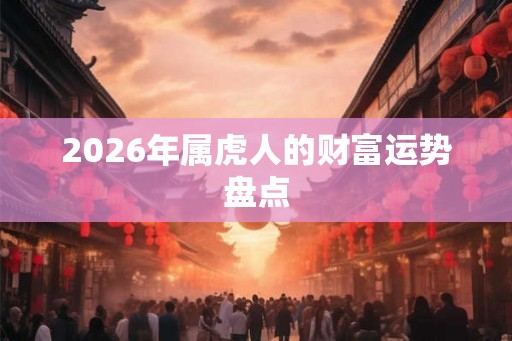 2026年属虎人的财富运势盘点 2026年属虎人的财富运势盘点