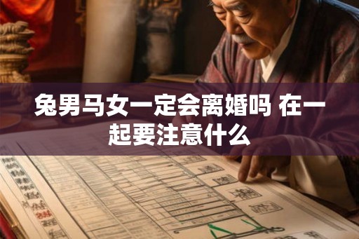 兔男马女一定会离婚吗 在一起要注意什么 兔男马女一定会离婚吗 在一起要注意什么