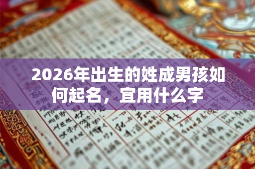 2026年出生的姓成男孩如何起名，宜用什么字