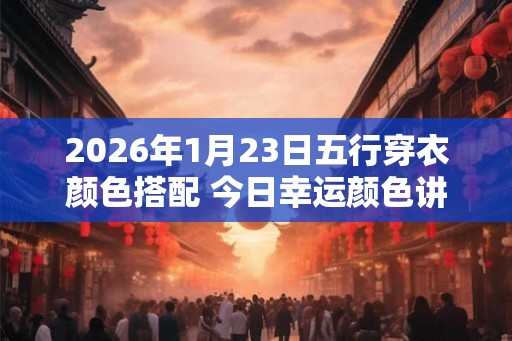 2026年1月23日五行穿衣颜色搭配 今日幸运颜色讲究