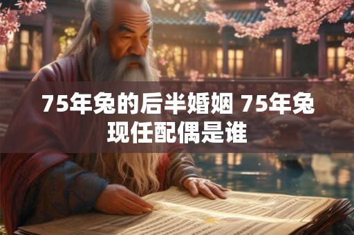 75年兔的后半婚姻 75年兔现任配偶是谁