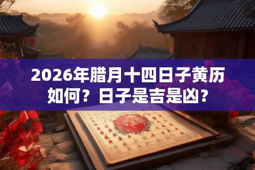 2026年腊月十四日子黄历如何？日子是吉是凶？