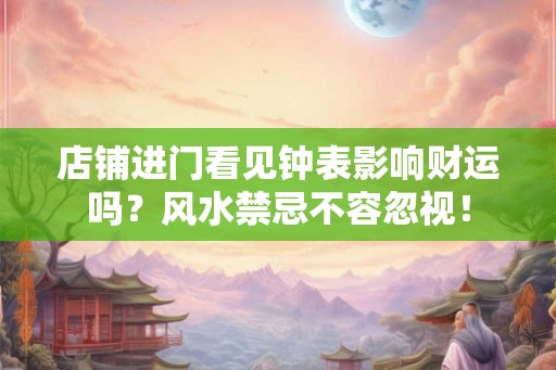 店铺进门看见钟表影响财运吗？风水禁忌不容忽视！