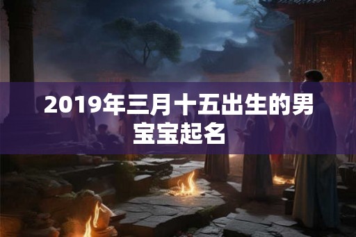 2019年三月十五出生的男宝宝起名