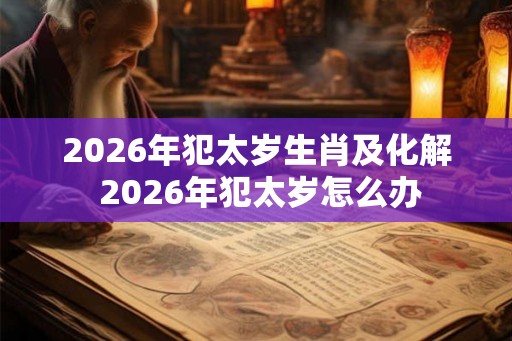 2026年犯太岁生肖及化解 2026年犯太岁怎么办