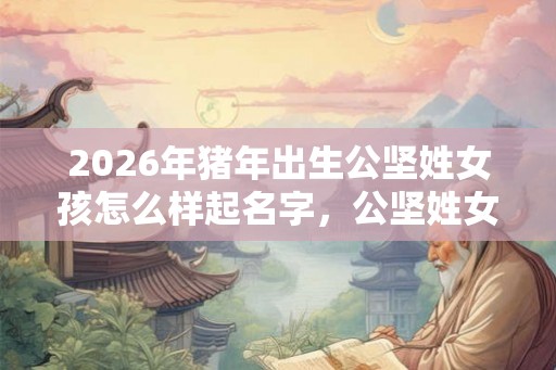 2026年猪年出生公坚姓女孩怎么样起名字，公坚姓女孩好名推荐