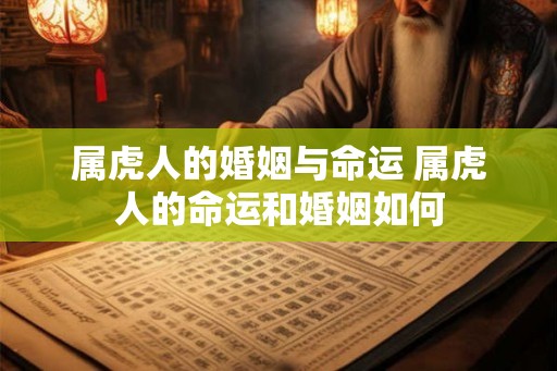 属虎人的婚姻与命运 属虎人的命运和婚姻如何 属虎人的婚姻与命运 属虎人的命运和婚姻如何