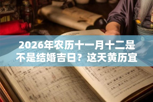 2026年农历十一月十二是不是结婚吉日？这天黄历宜嫁娶吗？