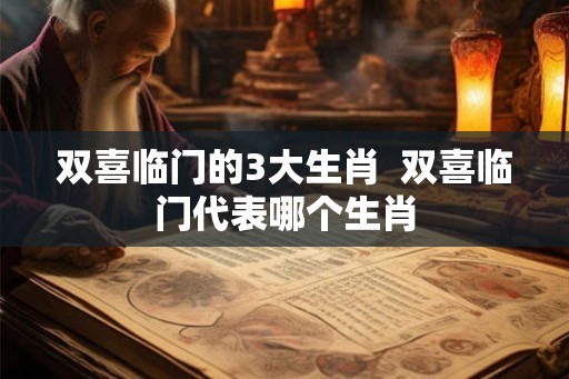 双喜临门的3大生肖  双喜临门代表哪个生肖