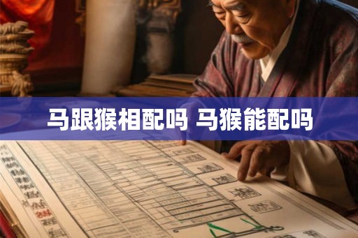 马跟猴相配吗 马猴能配吗
