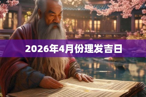 2026年4月份理发吉日