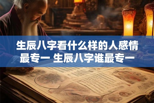 生辰八字看什么样的人感情最专一 生辰八字谁最专一