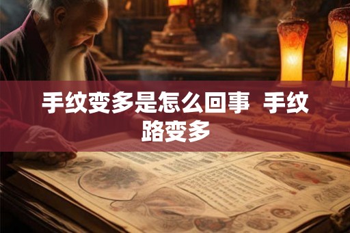手纹变多是怎么回事  手纹路变多