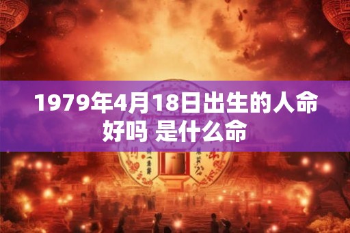 1979年4月18日出生的人命好吗 是什么命