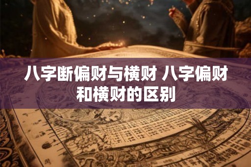 八字断偏财与横财 八字偏财和横财的区别 八字断偏财与横财 八字偏财和横财的区别