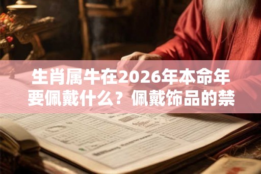 生肖属牛在2026年本命年要佩戴什么?佩戴饰品的禁忌介绍 生肖属牛在2026年本命年要佩戴什么?佩戴饰品的禁忌介绍
