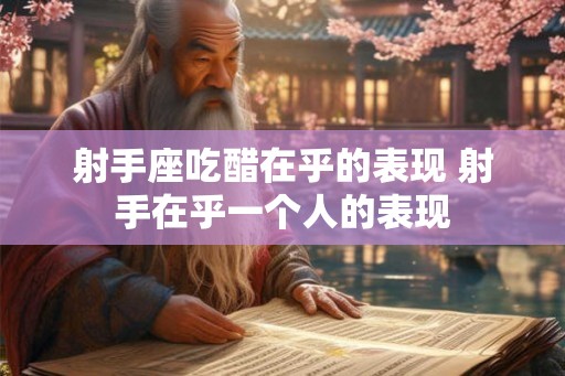 射手座吃醋在乎的表现 射手在乎一个人的表现