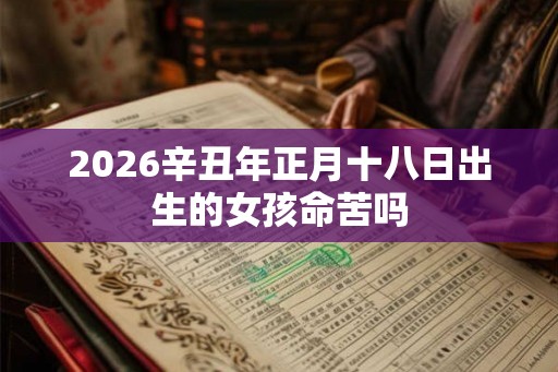 2026辛丑年正月十八日出生的女孩命苦吗