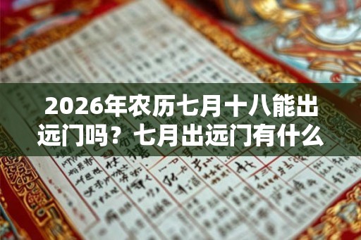 2026年农历七月十八能出远门吗?七月出远门有什么说法? 2026年农历七月十八能出远门吗?七月出远门有什么说法?