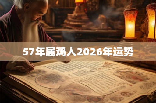 57年属鸡人2026年运势