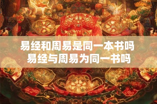 易经和周易是同一本书吗 易经与周易为同一书吗 易经和周易是同一本书吗 易经与周易为同一书吗