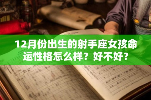 12月份出生的射手座女孩命运性格怎么样？好不好？